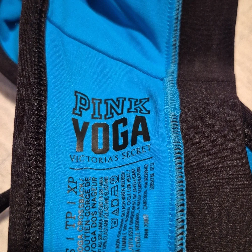 Victoria's Secret women's XS Pink Yoga bright blue & black VGUC - Picture 5 of 6